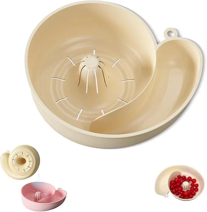Multi-Purpose Fruit & Vegetable Washing Bowl with Built-In Strainer