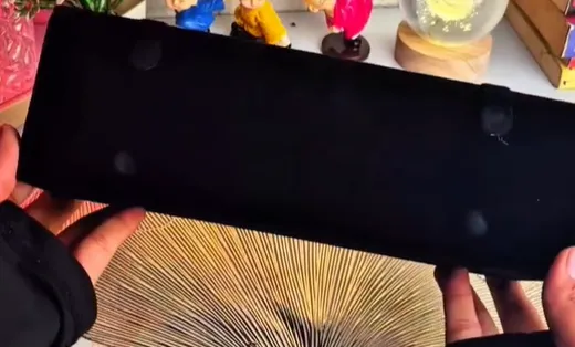 Velvet 12 Pair Earring Organizer Box | Jewelry Storage Folder for Earrings, Studs & Small Jewelry | Foldable Travel Jewelry Case