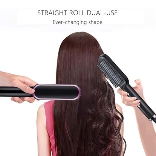 Hair Electric 3 in 1 Comb Brush Ceramic Fast Hair Straightener