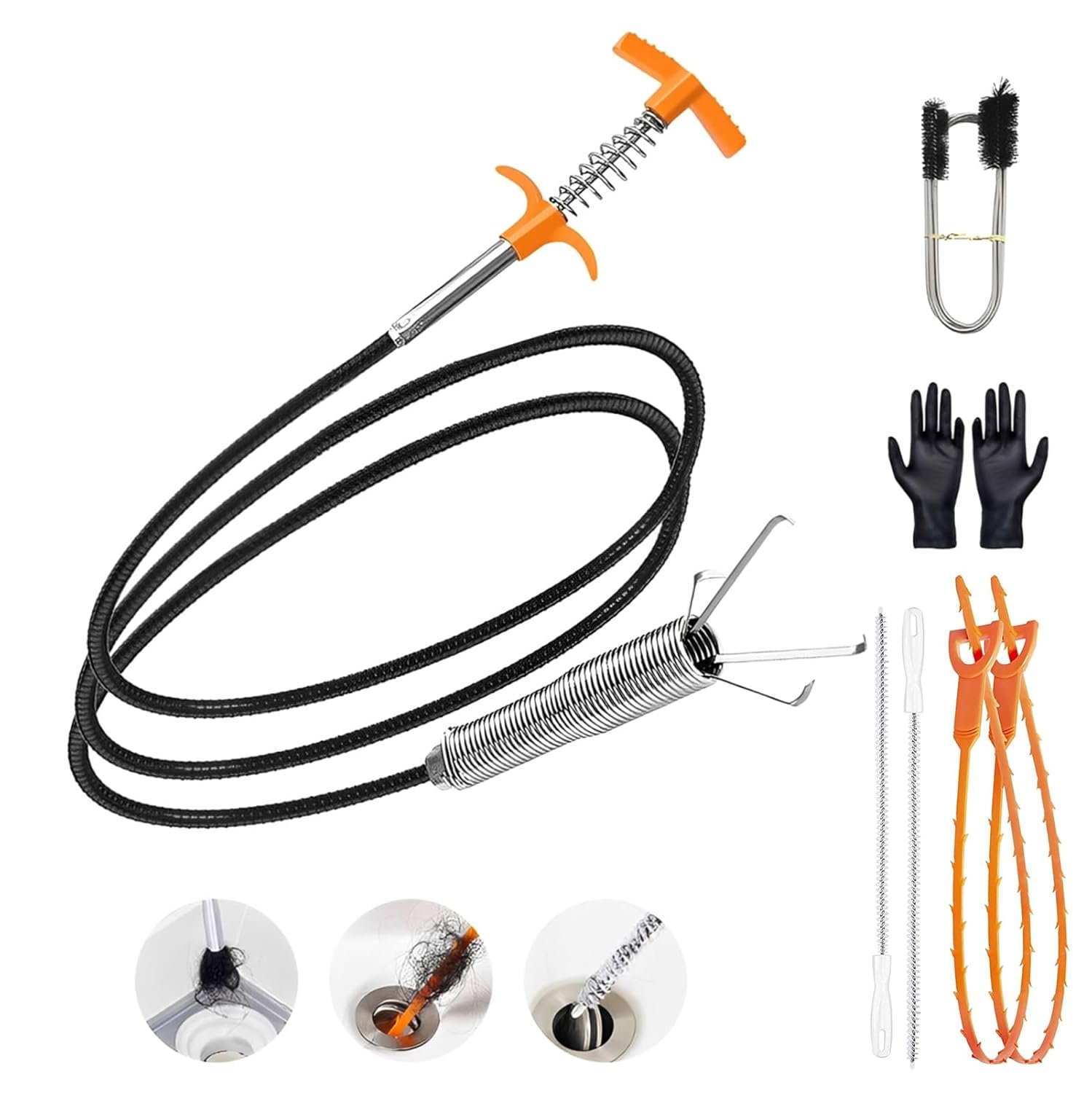 Drain Snake Hair Drain Clog Remover Tool