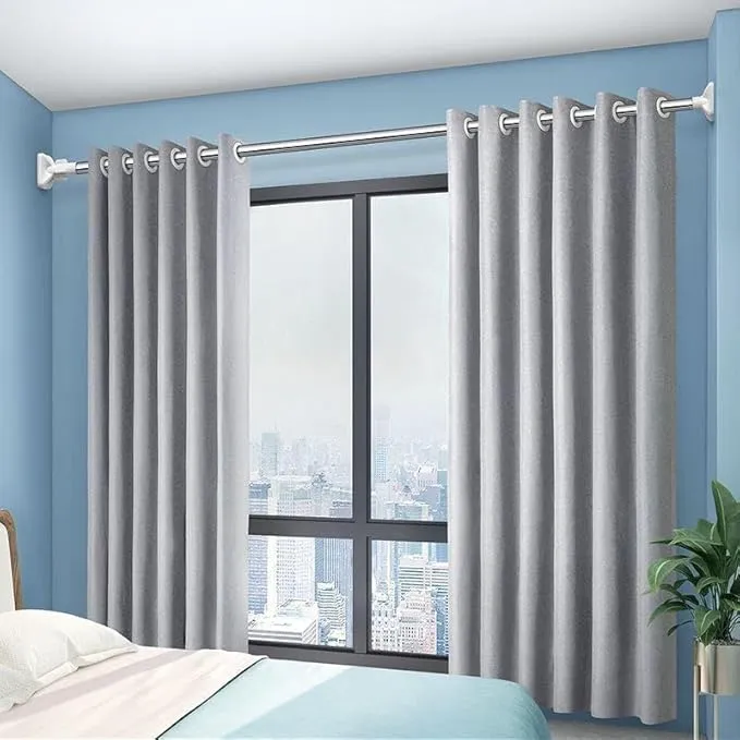 Extendable Curtain Rod Stainless Steel 70cm-120cm