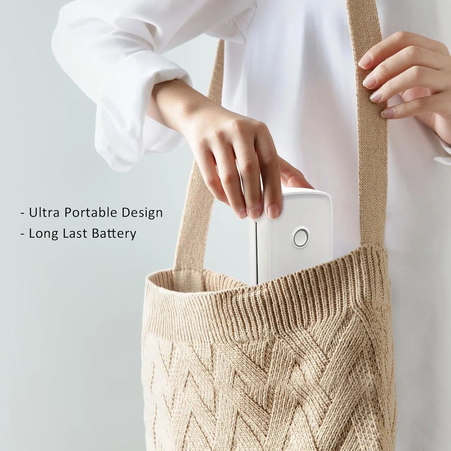 Portable Printers Wireless for Travel, Bluetooth Thermal Printer, Support 8.5''×11'' US Letter Size & A4 Thermal Paper