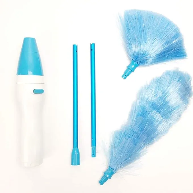 Spin Duster Motorized Dust Wand, Electric Feather Home Clean Brush