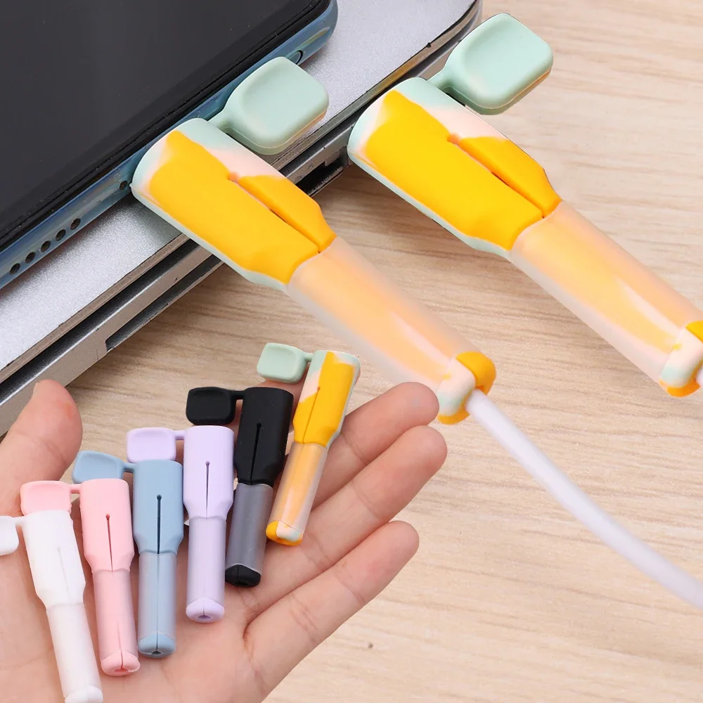 Soft Silicone Charger Cable Winder Data Cord Protector Saver Sleeve
