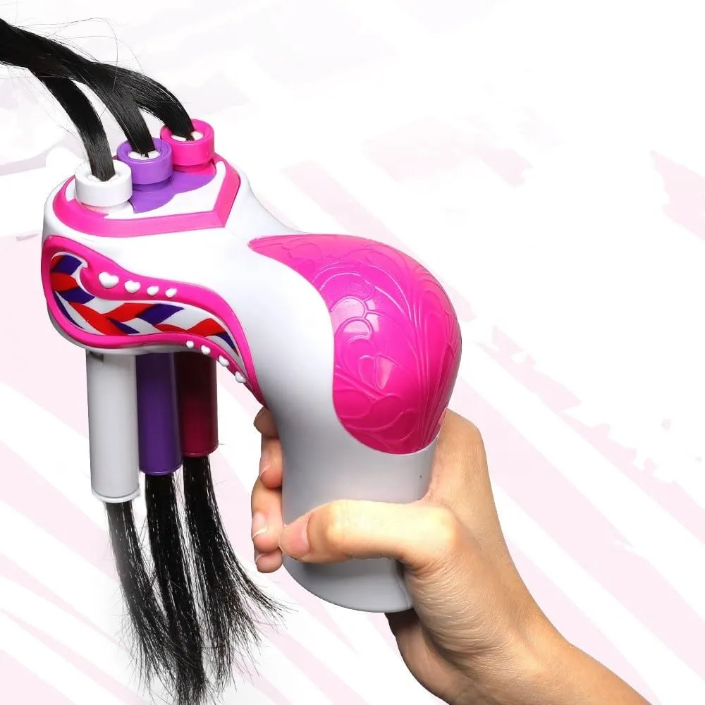 DIY Realistic Hair Brading Machine with Accessories for Girls- Automatic Rope Braiding Hair kit